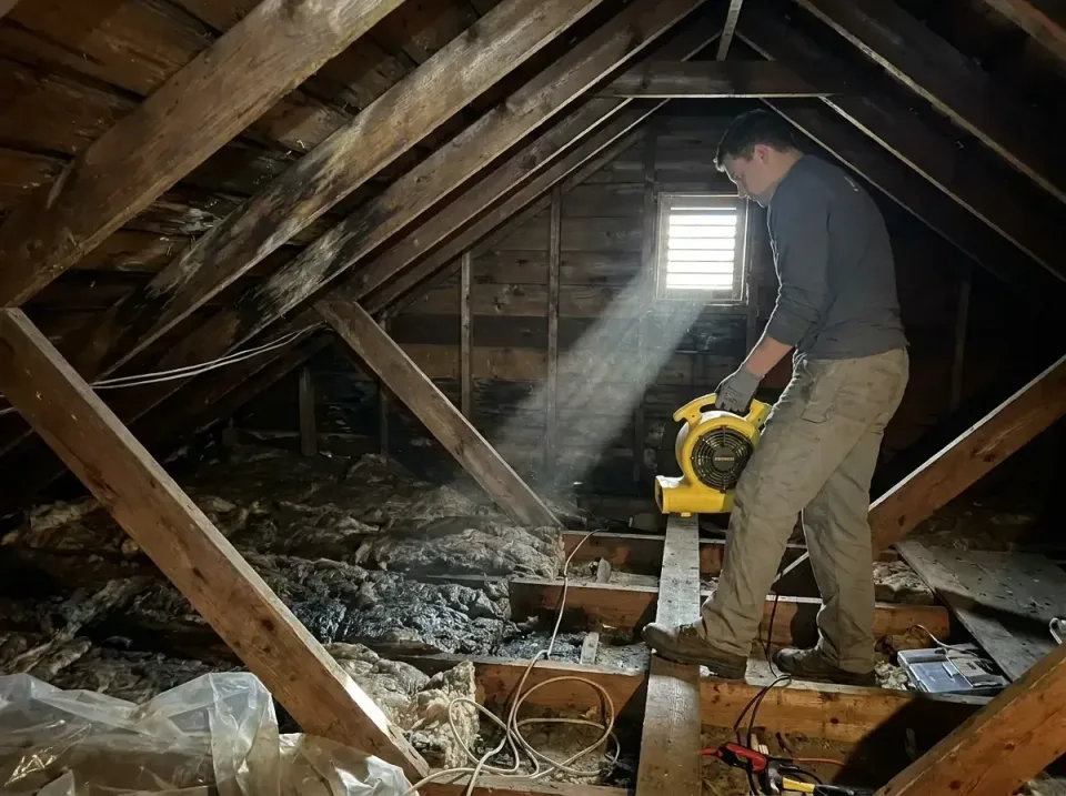 attic-water-damage-drying-proc-007 — frequently asked questions, Emergency Water Extraction & 24/7 Flood Response in Kensett…